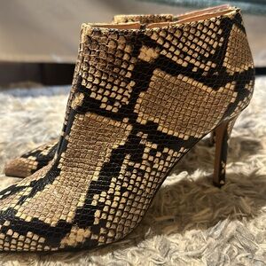 J Crew Snake Print Booties